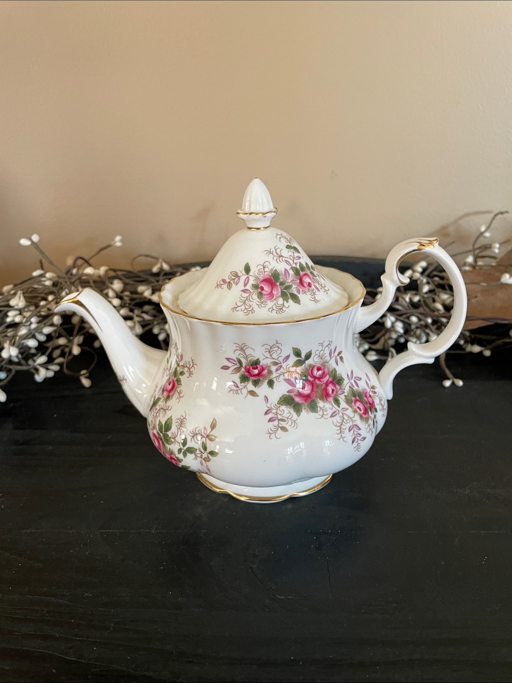 Vintage Royal Albert “Lavender Rose” Bone China Teapot